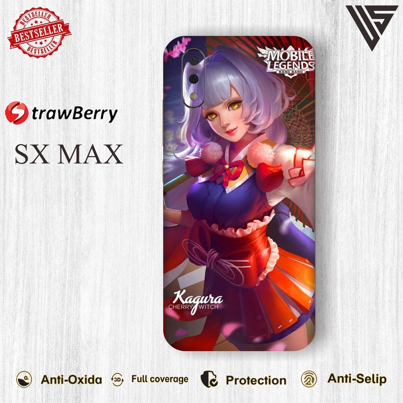 GARSKIN HANDPHONE STRAWBERRY SX MAX (ISI 2PCS)