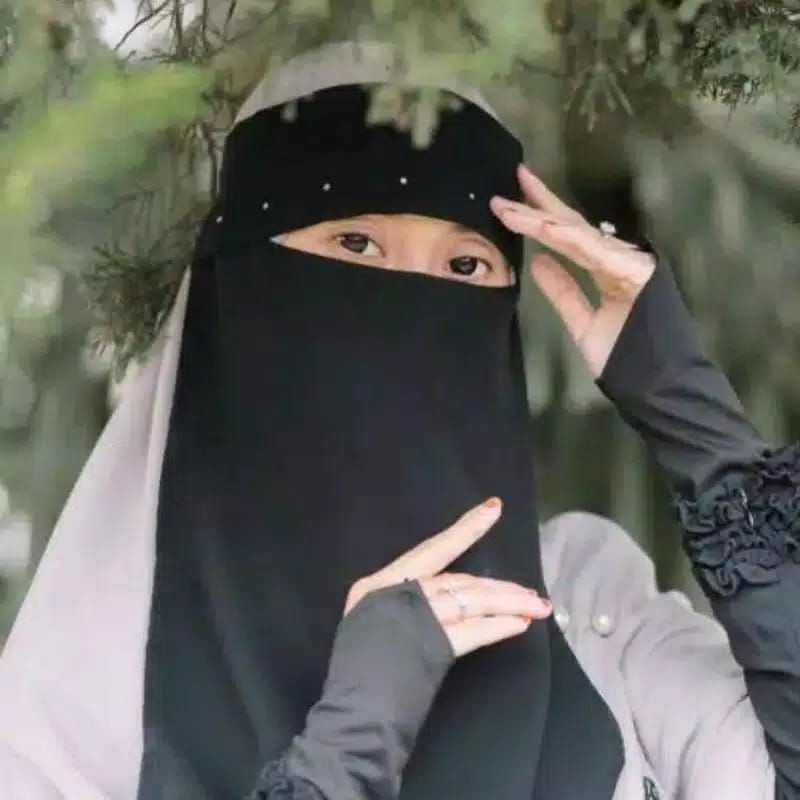 Niqab Poni AlMyra Niqob Cadar Murah Bahan Lembut Adem