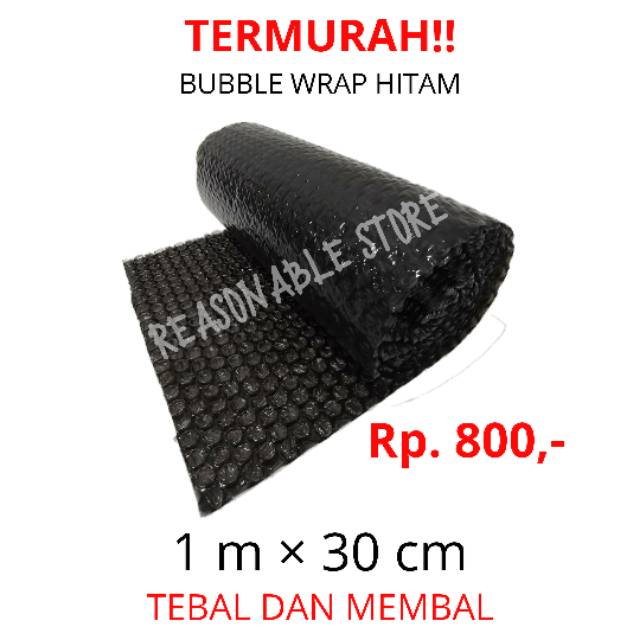 

TERMURAH!!! DIJUAL BUBBLE WRAP HITAM 1 M × 30 Cm. LEBIH TEBAL DAN MEMBAL!