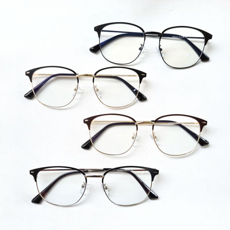 Frame Kacamata Oval Metal 9003