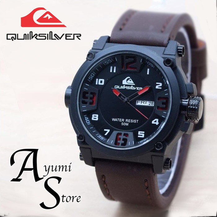 JAM TANGAN/PRIA/KEREN/G SHOK/JARUM/DIGITAL/MASA KINI/LAKI-LAKI/COKLAT TUA/MURAH/QUICKSILVER/ORIGINAL