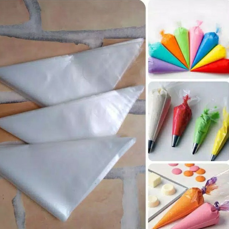 Plastik Segitiga Paping Bag / Untuk Hias Kue Adonan Kue