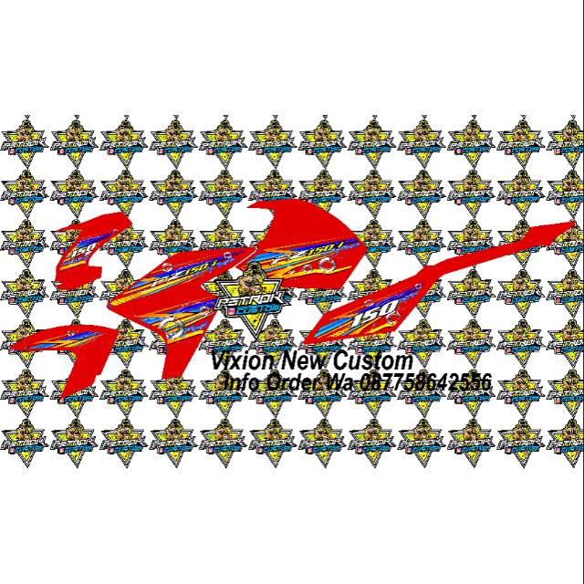 Striping Fz150i Vixion New Mothai