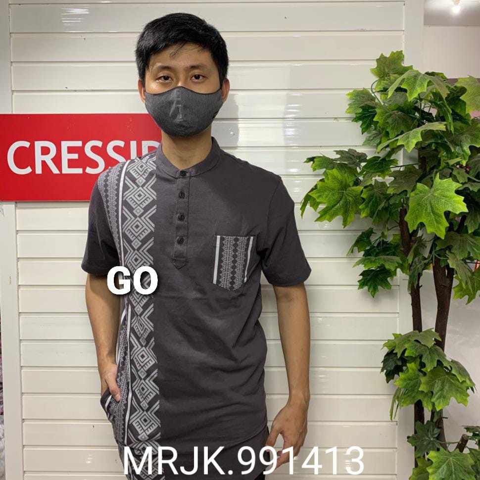 gos  KOKO KAOS CRESSIDA Baju Muslim Pria Laki-Laki Cowok Taqwa Original Turki Lengan Pendek Kekinian