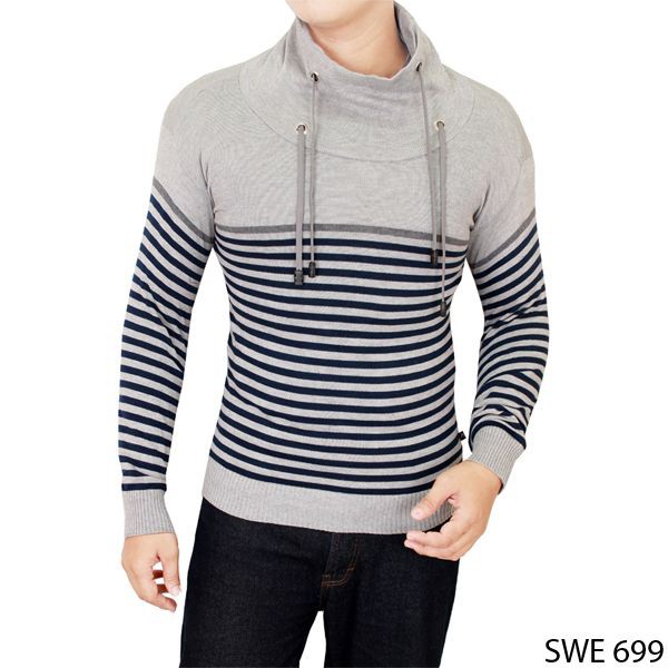 Harajuku Man Sweater Rajut Grey – SWE 699