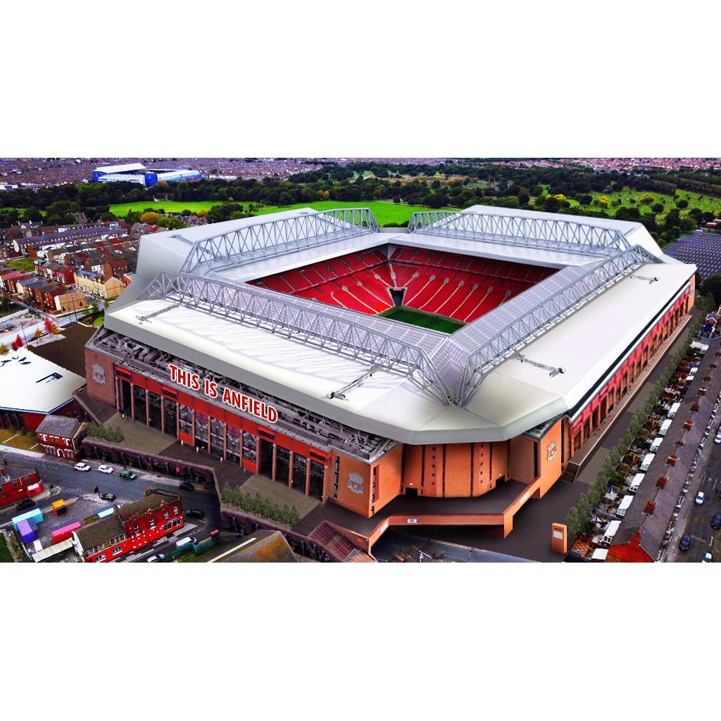 Puzzle 3D Stadium | LIVERPOOL - ANFIELD | Miniatur Puzzle Stadium