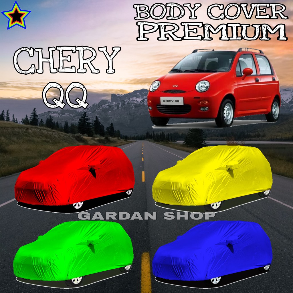 Sarung Mobil CHERY QQ Polos WARNA Body Cover Chery PREMIUM