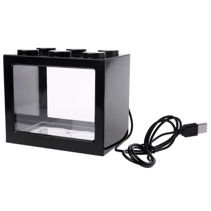 Mini Aquarium Usb Led Light Lamp Fish Tank Home Office Tea Table