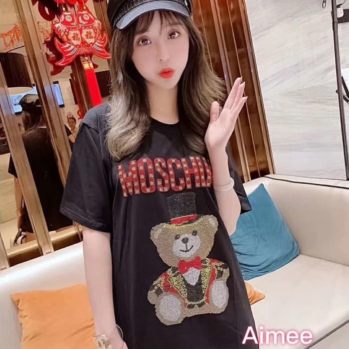 Kaos Moschino Import berkualitas wanita atasan