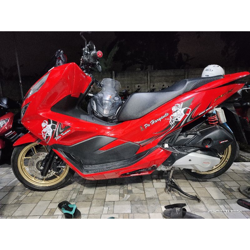 STRIPING STICKER TRANSPARAN PCX 150 PO HARYANTO