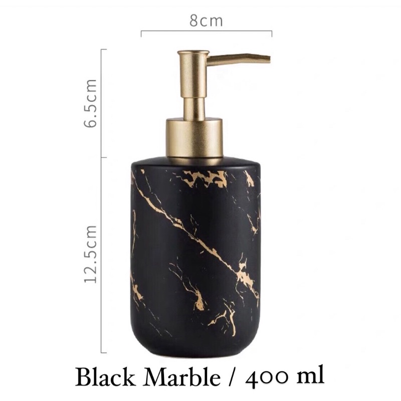 Soap Dispenser - Tempat Sabun Cair Pump Marble - Refill Shampoo Lotion