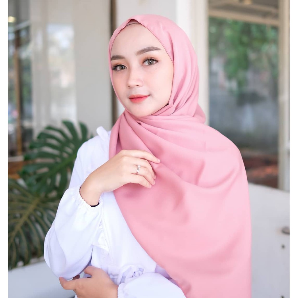 Pashmina Diamond 180x75 II Hijab Pashmina II Jilbab II Kerudung II Pashmina Sabyan-DUSTY PEACH