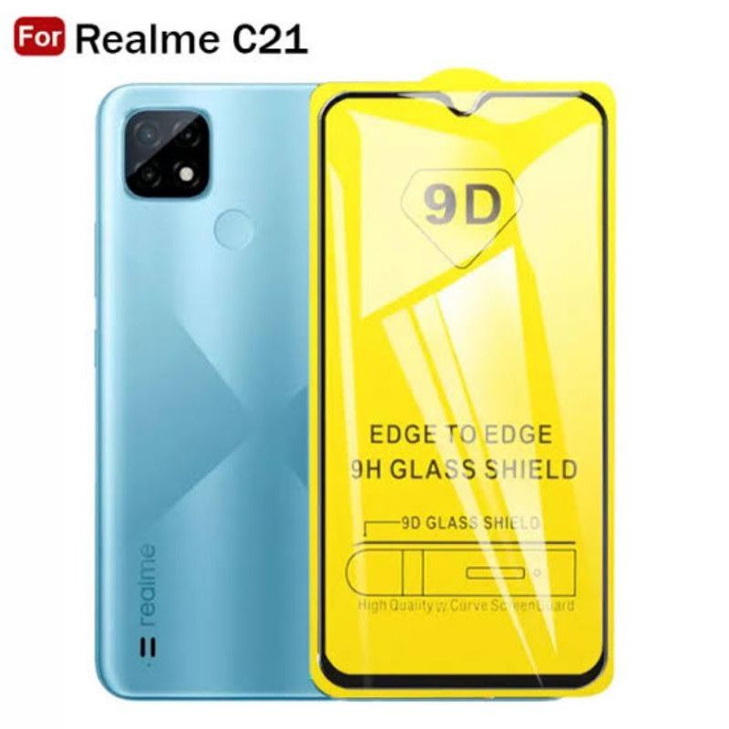 Tempered Glass Realme C21/C25 New Full Screen Premium Protector Quality