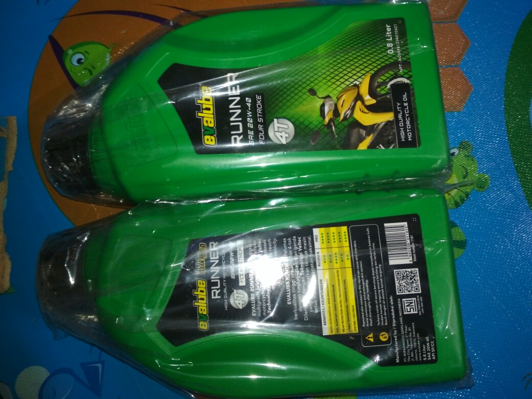 Evalube Runner Sae 20/40 4t 800ml (dijamin Asli)