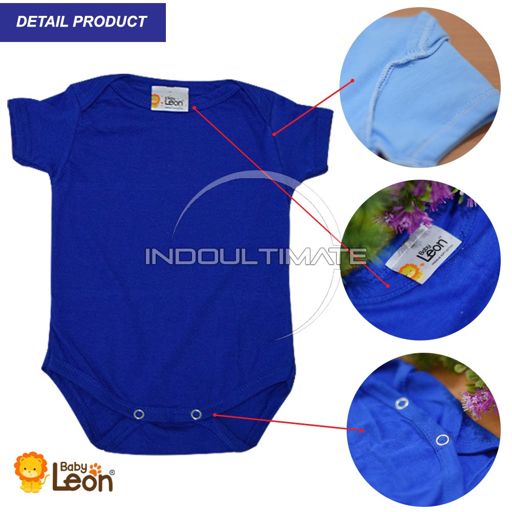 Baby Leon Baju Bayi 100% Katun Dingin BC-01 pakaian kaos jumsuit jumper bayi newborn laki laki