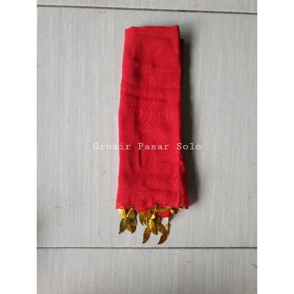 Selendang tari anak / sampur anak murah / selendang tari ronce-Merah