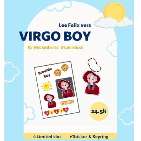 Felix fankit bday stray kids gantungan kunci keyring keychain sticker skz skzoo no easy thunderous n