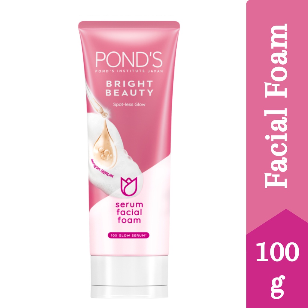 Jual Ponds Bright Beauty Serum Facial Foam 100g | Shopee Indonesia