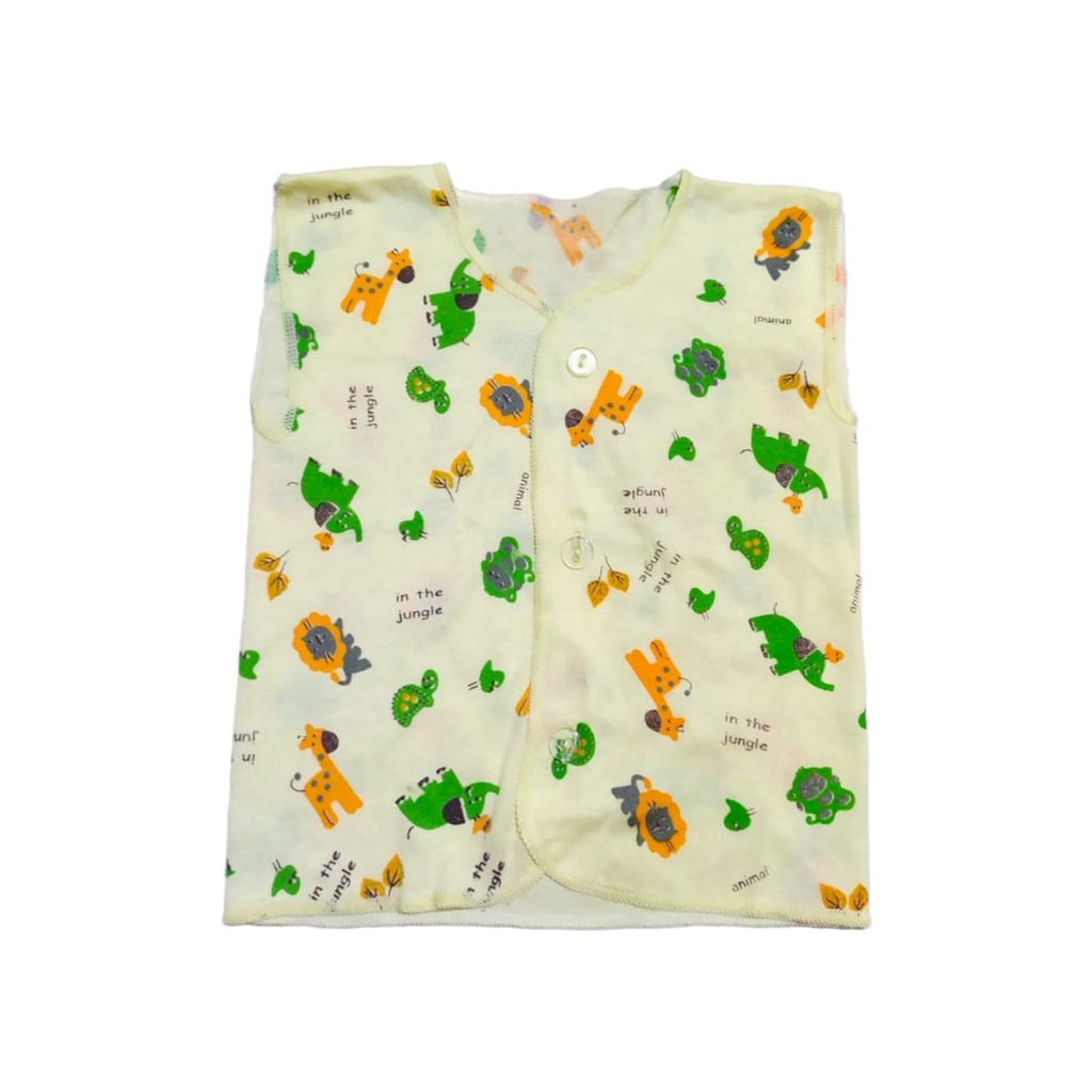 [3 Pcs] Baju Atasan Bayi Motif Polkadot Model Kutung