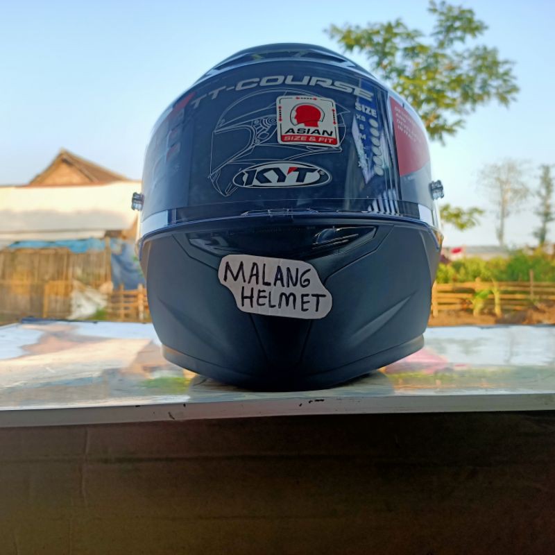 Helm KYT TT Course Solid Black Doff (Ongkir Termurah 2kg)-3