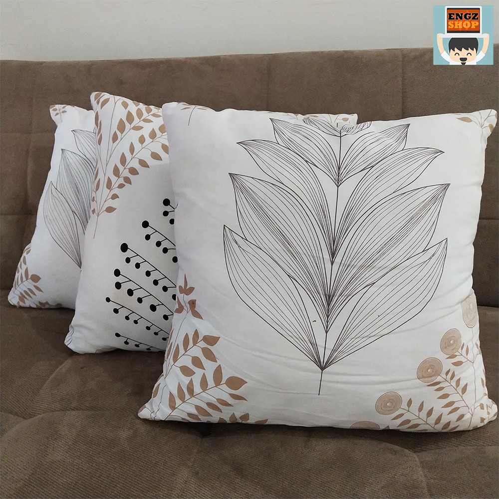 Sarban Sofa Katun / Sarung Bantal Sofa 40x40