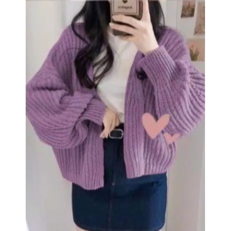 Cardy Hazel Rajut | Sweater Wanita | Hazel Oversize | Cardi Hazel