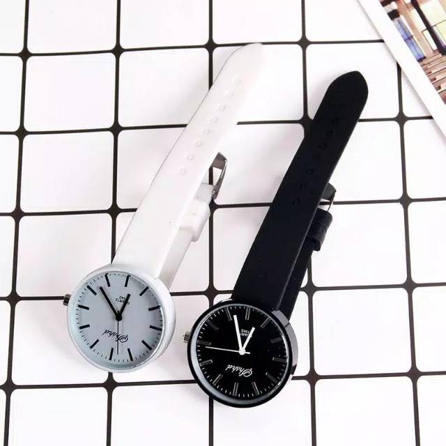 Medan Termurah Strap soft rubber Jam import jam tangan wanita Pria ruber