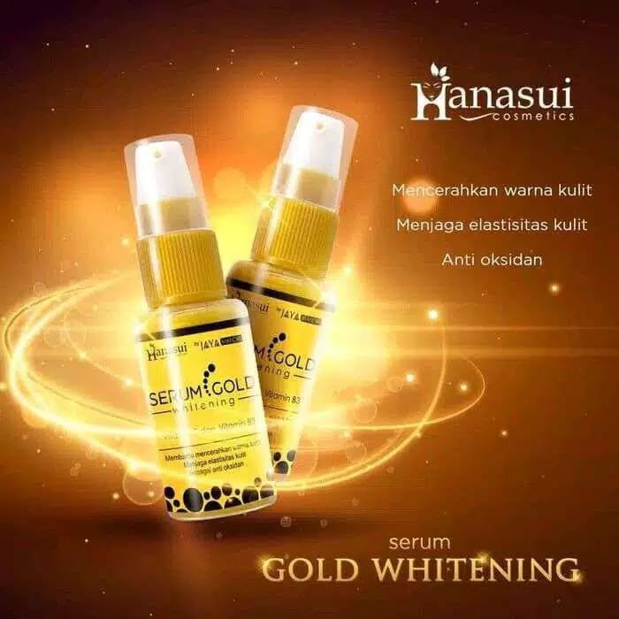 HANASUI SERUM GOLD WHITENING JAYA MANDIRI SERUM WAJAH PEMUTIH WAJAH GLOWING