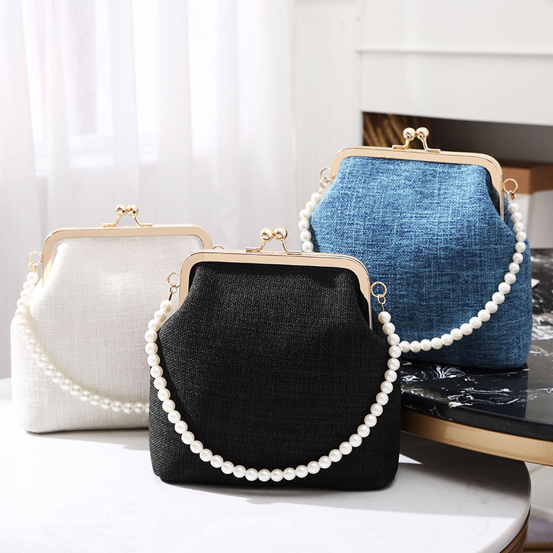 Tas Selempang Pesta JX 780 - Tas Pesta Import Free Pegangan Mutiara - Tas Pesta Batam - TokoPanda.id