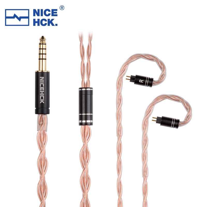 Nicehck GCT5 Earbuds Pengganti 5N OCC Earphone Upgrade Earhook 3.5 / 2.5 / 4.4mm MMCX / QDC / 0.78mm 2Pin Untuk M5 Irora Ohem2