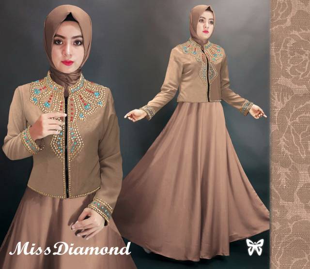 Maxi miss diamond peach Milo maroon tosca