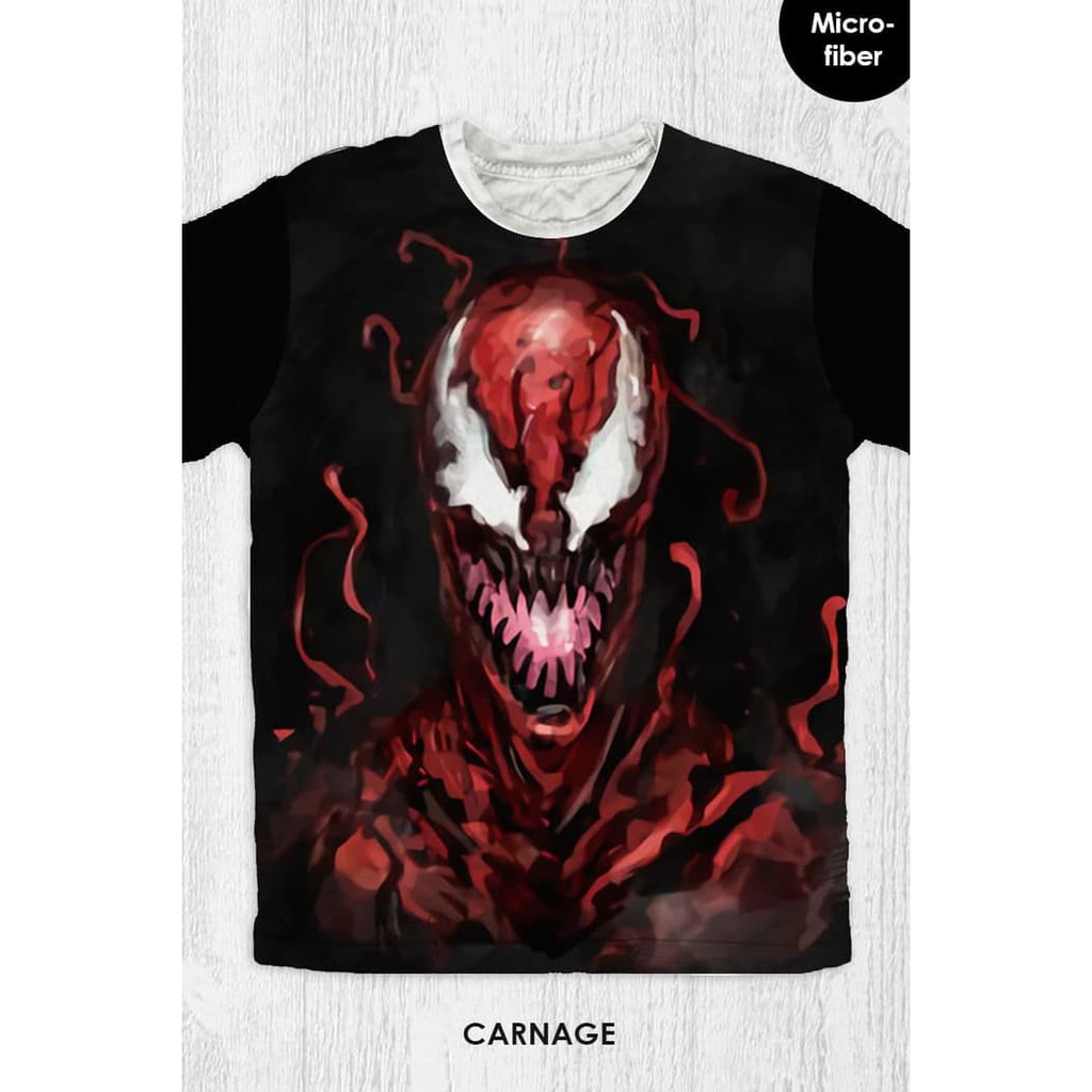 Baju Kaos Anak & Dewasa Marvel Spiderman Venom - Carnage