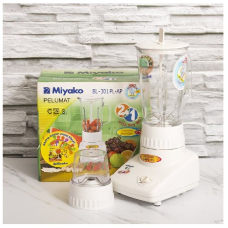 Miyako Blender 1 Liter BL-301PL Pelumat 2in1 190W PROMO GARANSI