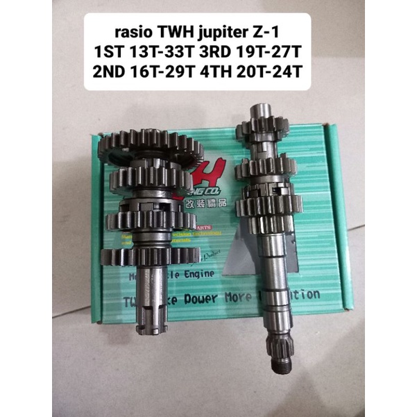 Rasio TWH Jupiter Z1 1st 13-33T 2nd 16-29T