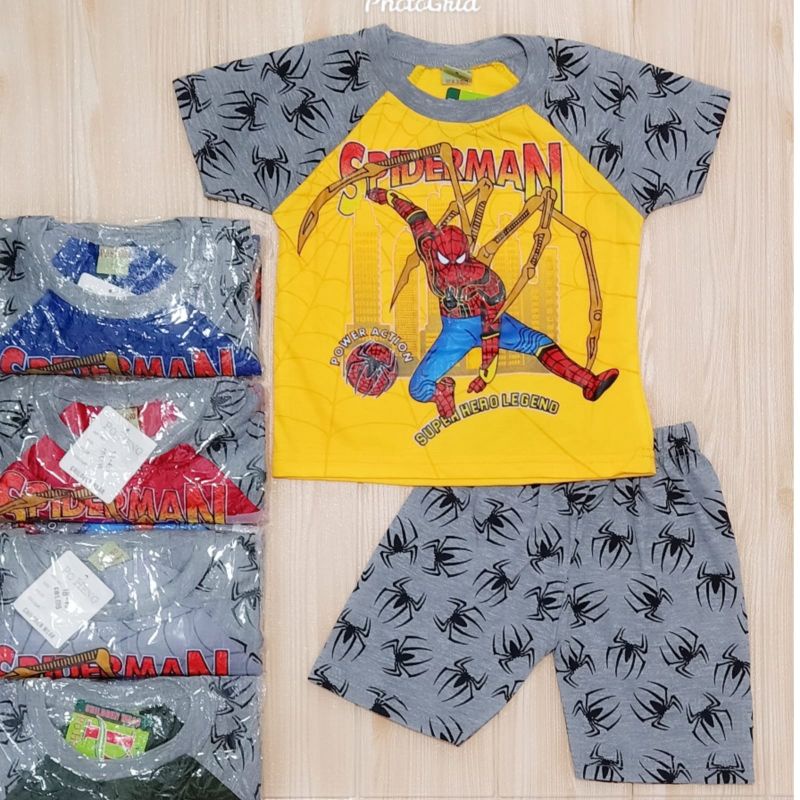 SETELAN BOBOIBOY PREMIUM-SUPERHERO-BAJU ANAK RIKO POP IT/promo-Spiderman