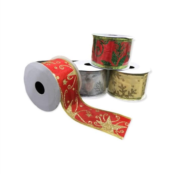 

Pita Pohon Natal Roll Motif 5 cm