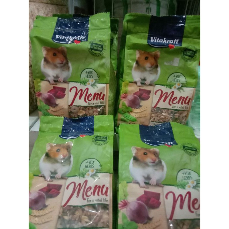 Makanan Hamster 400gr Vitakraft Menu Hamster 400gr Vitakraft 400gr