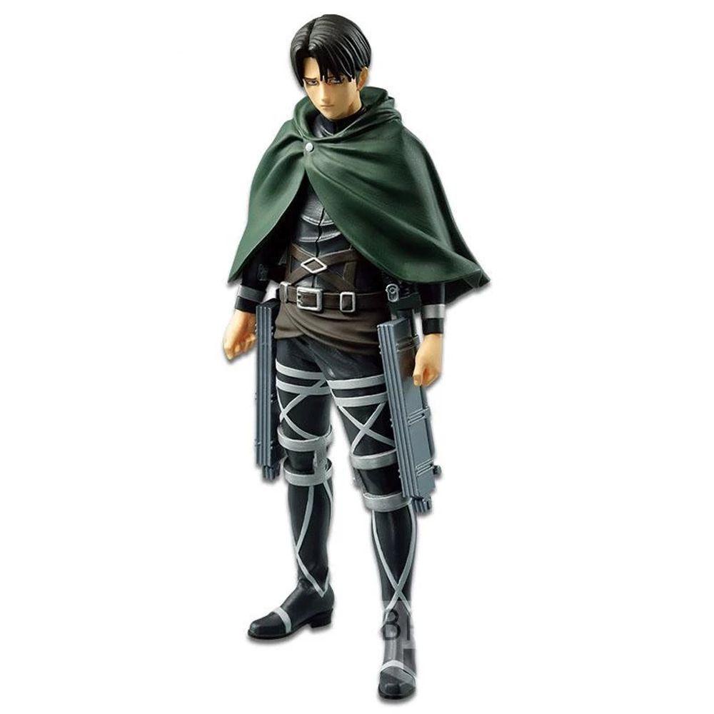 Lanfy Attack on Titan Figure Hadiah Ulang Tahun Mainan Anak 16cm PVC Rivaille Levi Figure