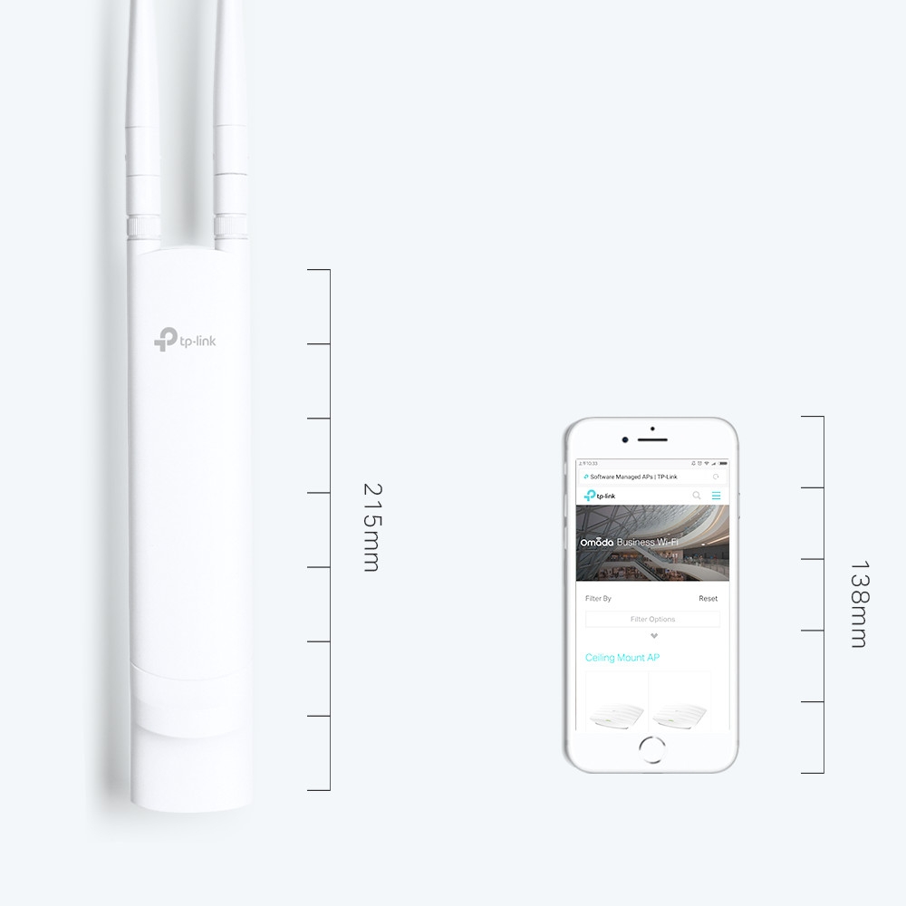 Tp-Link EAP110-Outdoor 300Mbps Wireless N Outdoor Access Point