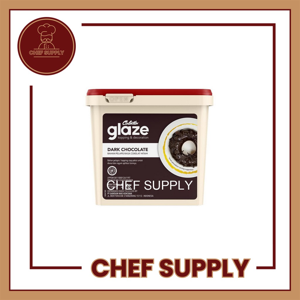 

CHEF SUPPLY COLATTA GLAZE TOPPING DARK CHOCOLATE 1 KG