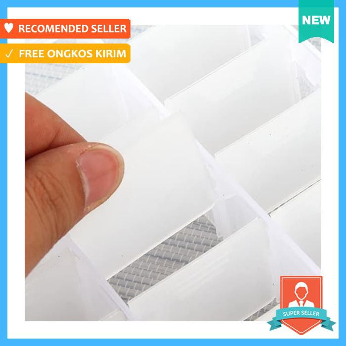 Kotak plastik sekat bisa dilepas 24 sekat 24 grid plastic box - tempat perhiasan & aksesoris