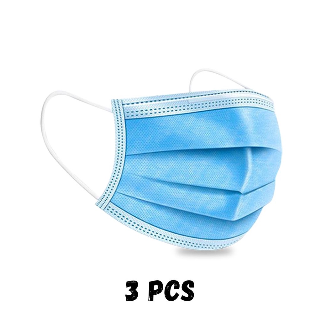 MASKER MEDIS 3 PLY DAPAT 3 PCS