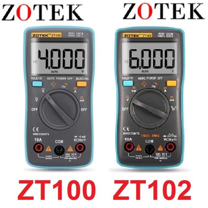 Avometer Digital Zotek ZT100 ZT102 Multitester Original Multitester