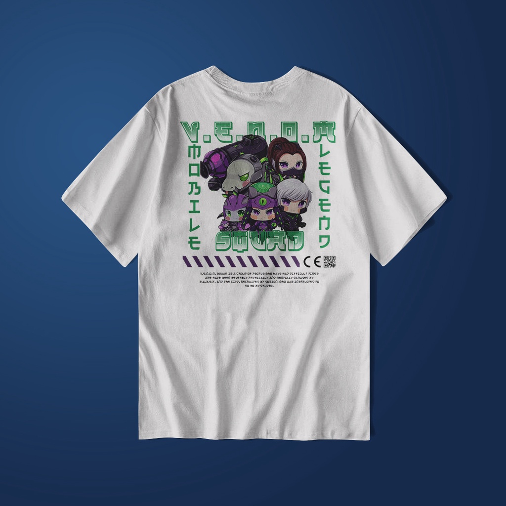 Kaos Distro Mobile legend squad venom  / baju mobile legend keren