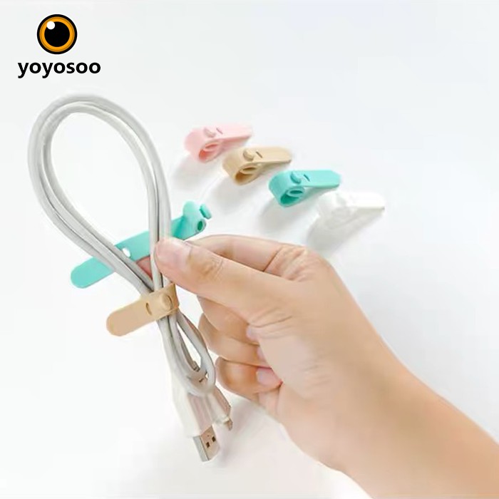 Manajer Kabel Headphone Kabel velcro/manajer kabel tetap/Earphone kabel data-yoyosoo