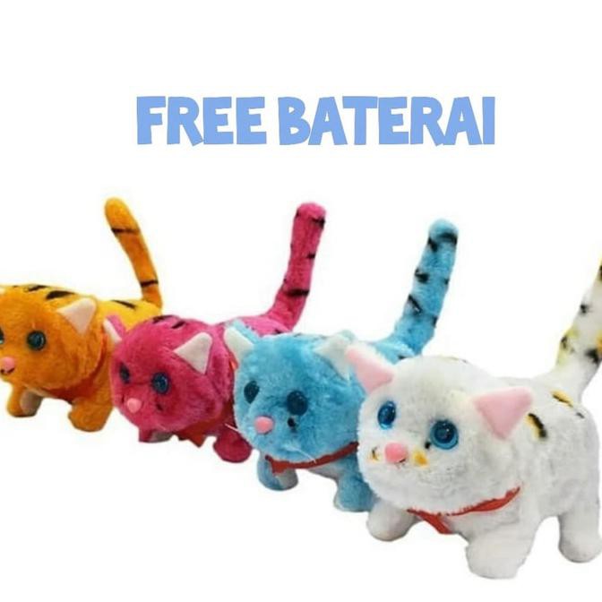 Kucing Mainan | Robot Kucing | Boneka Kucing - Ungu
