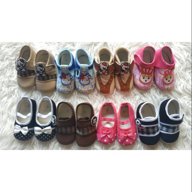 Sepatu Bayi Newborn Motif Perempuan &amp; Laki Laki / Baby Shoes Boy Girl