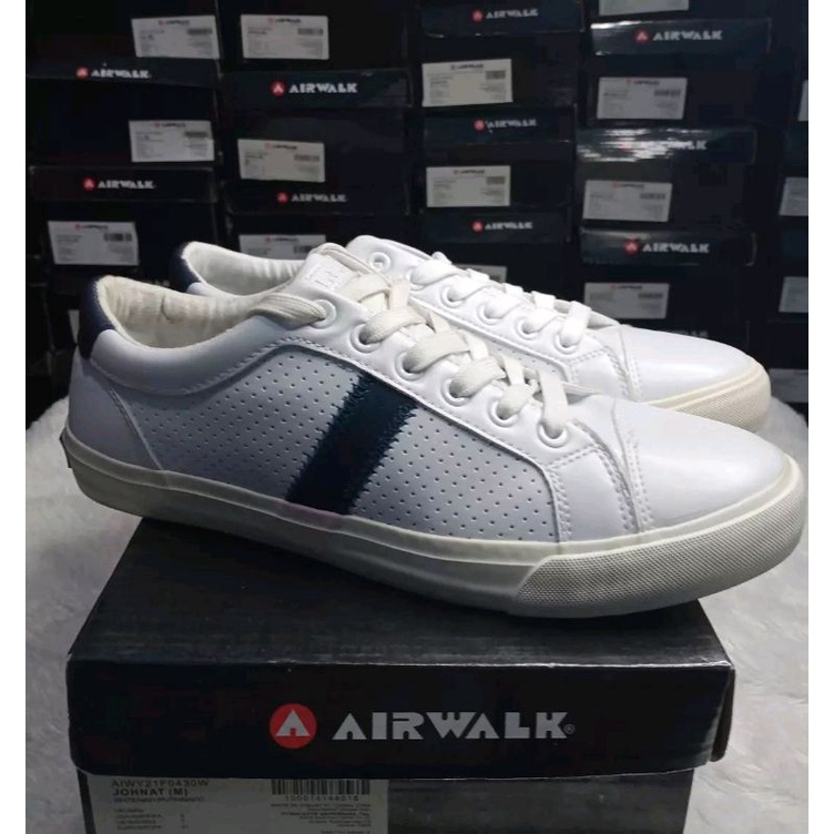 Airwalk JOHNAT Sepatu Original Pria Putih Navy