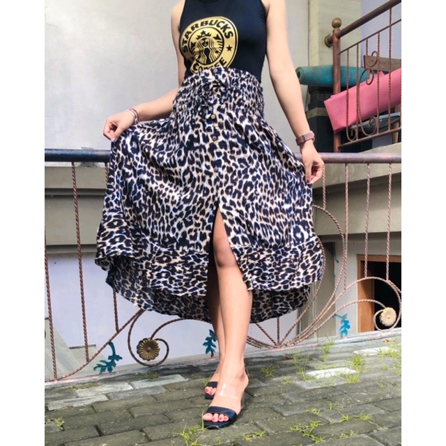 rok leopard / rok bali kekinian/rok viral