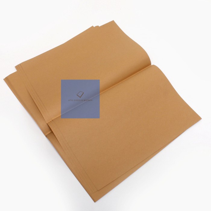 

tulis-alat-paket- sampul buku coklat polos ukuran boxy (pak isi 20 lembar) -paket-alat-tulis.